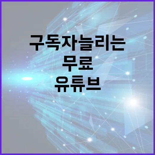초보자가 유튜브구독자 늘리는 방법, 무료 도구로 점검하는 순서 - 요약