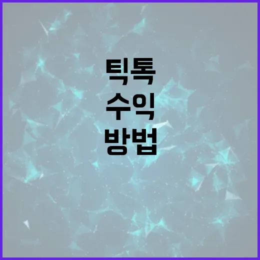 틱톡수익 시작하려면 이렇게 계산하고 준비하는 방법 - 요약