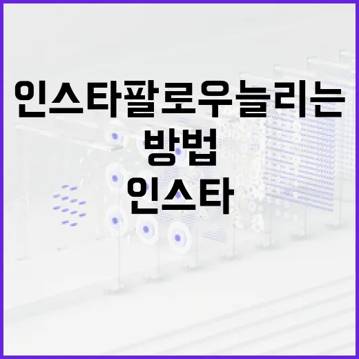 인스타팔로우 늘리는 방법, 초보자가 먼저 손봐야 할 7가지 - 요약