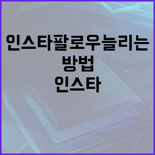 인스타팔로우 늘리는 방법, 초보자가 먼저 손봐야 할 6가지 - 요약