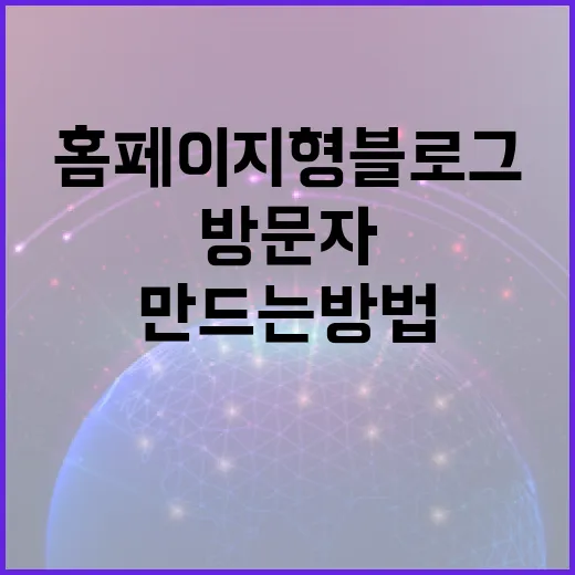 홈페이지형블로그 만드는 방법, 방문자가 길을 잃지 않게 구성하려면 이렇게 - 요약