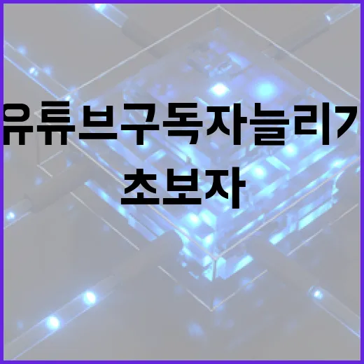 초보자를 위한 유튜브구독자늘리기, 영상보다 먼저 손봐야 할 것들 - 요약