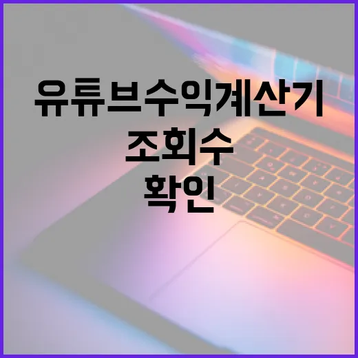 유튜브수익계산기 쓰는 방법, 조회수보다 중요한 숫자부터 확인하기 - 요약