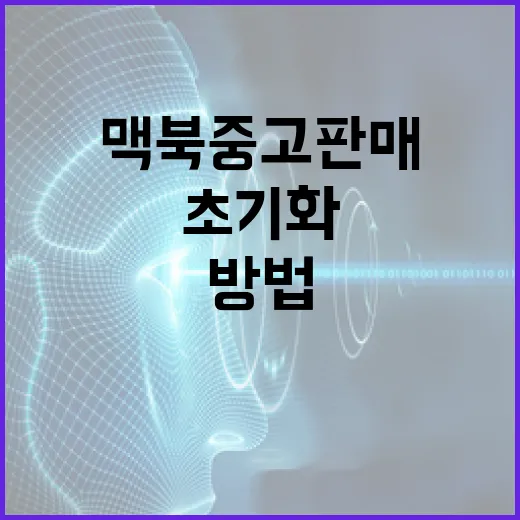 맥북중고판매하는 방법, 가격 잡기부터 초기화까지 이렇게 하면 편합니다 - 요약