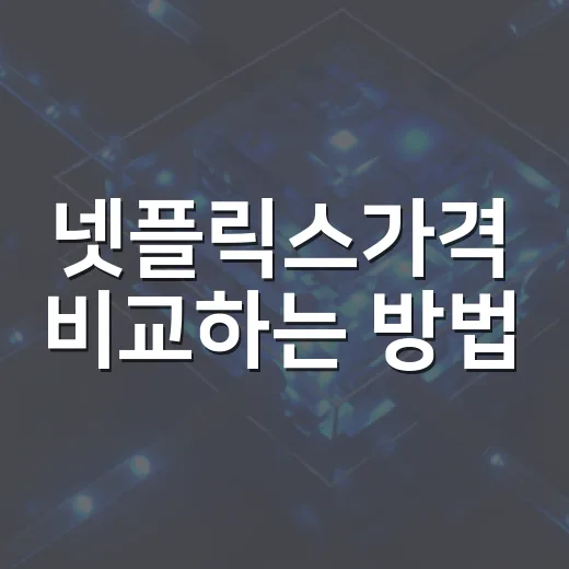 넷플릭스가격 비교하는 방법, 광고형부터 프리미엄까지 이렇게 고르면 됩니다 - 요약