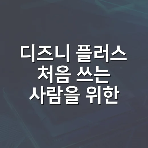 디즈니 플러스 처음 쓰는 사람을 위한 화질·자막·저장공간 설정 방법