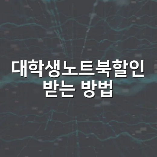 대학생노트북할인 받는 방법, 공식 교육몰부터 카드 혜택까지 순서대로 - 요약