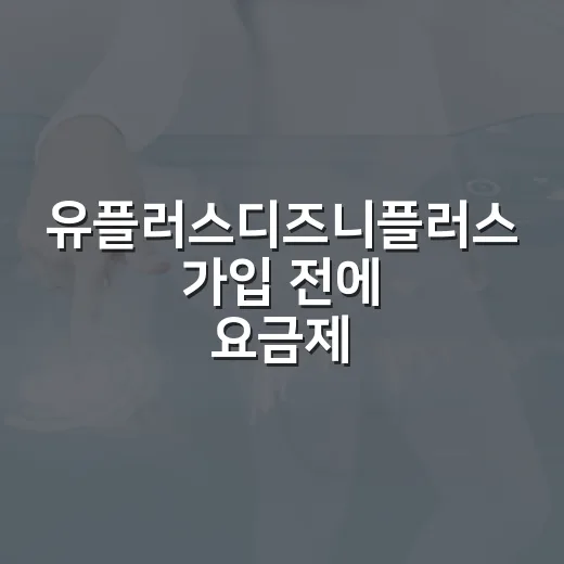 유플러스디즈니플러스 가입 전에 요금제 고르는 방법