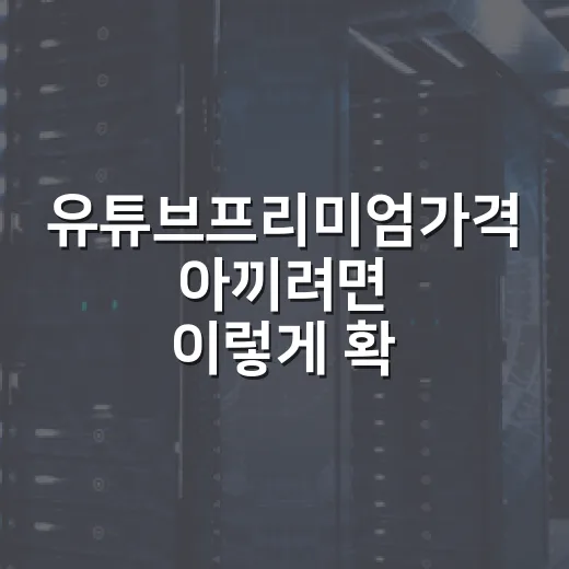 유튜브프리미엄가격 아끼려면 이렇게 확인하면 됩니다 - 요약