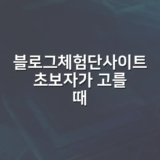 블로그체험단사이트 초보자가 고를 때 보는 방법 - 요약