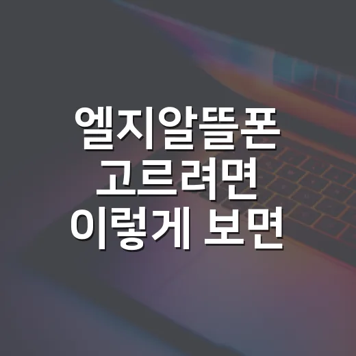 엘지알뜰폰 고르려면 이렇게 보면 됩니다: 초보자를 위한 요금제·개통 체크법 - 요약