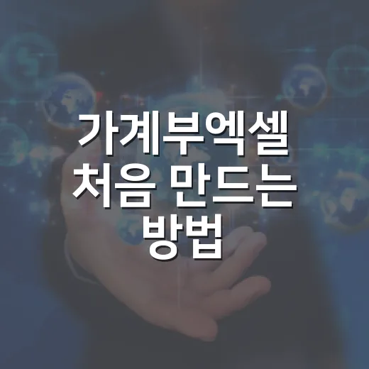 가계부엑셀 처음 만드는 방법, 자동 계산까지 이렇게 잡으면 편합니다 - 요약