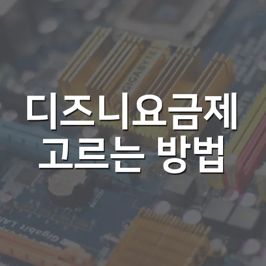 디즈니요금제 고르는 방법: 스탠다드, 프리미엄, 번들 차이 쉽게 보는 법 - 요약