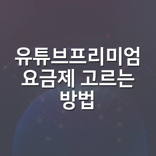 유튜브프리미엄 요금제 고르는 방법, 라이트와 일반형 차이부터 확인하기 - 요약