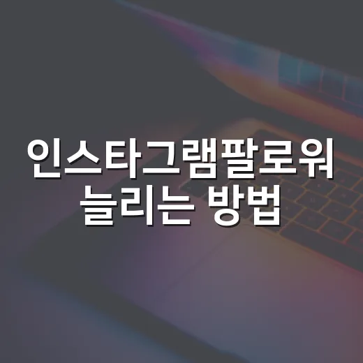인스타그램팔로워 늘리는 방법, 무료 도구로 프로필부터 콘텐츠 흐름까지 잡기 - 요약