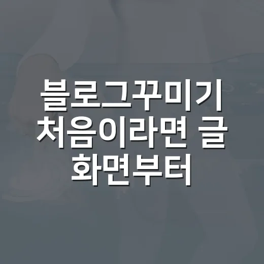 블로그꾸미기 처음이라면 글 화면부터 바꾸는 방법 - 요약