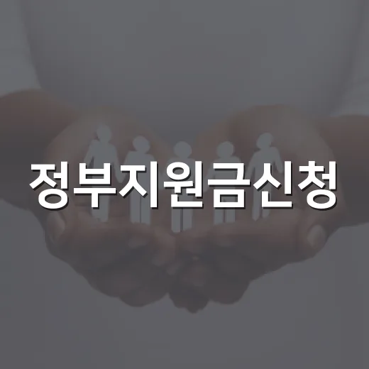 정부지원금신청, 내가 받을 수 있는 돈은 어디서 확인해야 할까요? - 요약