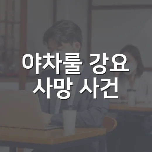 야차룰 강요 사망 사건, 왜 ‘합의한 싸움’으로 볼 수 없을까요? - 요약