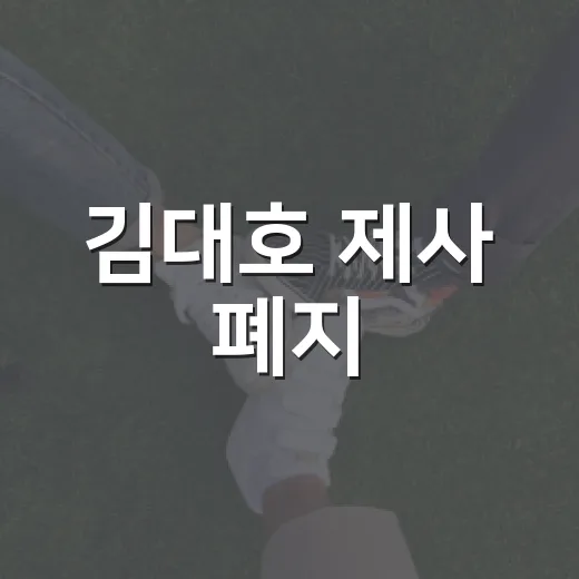 김대호 제사 폐지, 왜 이렇게 크게 이야기될까요? - 요약