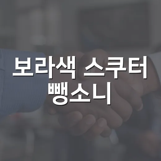보라색 스쿠터 뺑소니, 어떻게 대처할까요? - 요약