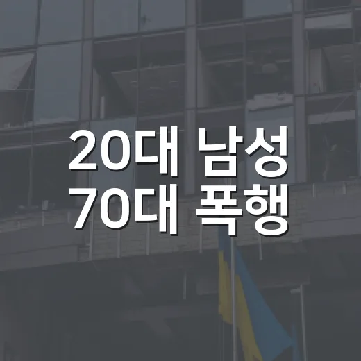 20대 남성 70대 폭행, 왜 단순한 다툼 기사로만 보기 어려울까요? - 요약