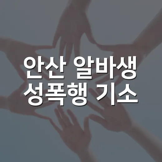 안산 알바생 성폭행 기소, 왜 경찰 판단이 뒤집혔을까요? - 요약