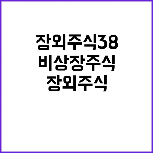 장외주식38 처음 이용하는 방법, 비상장주식 볼 때 체크할 것들 - 요약