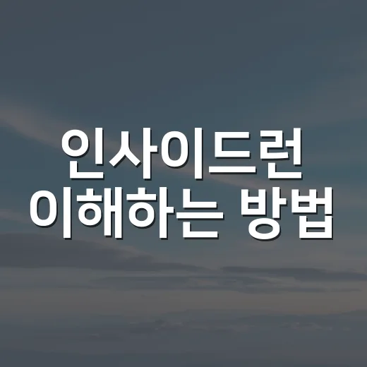 인사이드런 이해하는 방법: 초보자를 위한 미식축구 러닝 플레이 읽기 - 요약