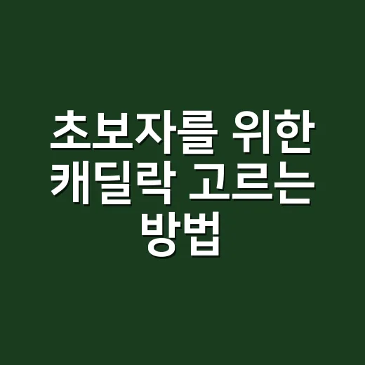 초보자를 위한 캐딜락 고르는 방법, 이미지보다 먼저 볼 것들 - 요약