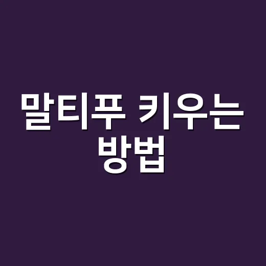 말티푸 키우는 방법, 처음 데려오기 전 꼭 챙길 것들 - 요약