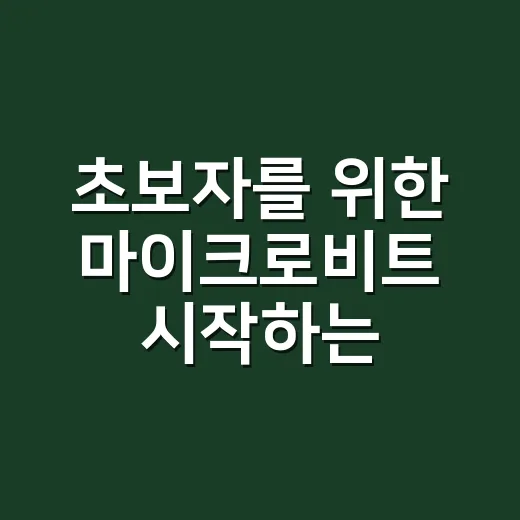 초보자를 위한 마이크로비트 시작하는 방법