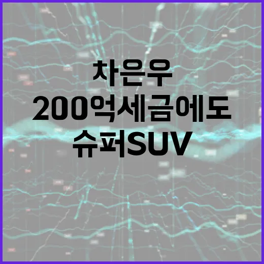 차은우의 200억 …