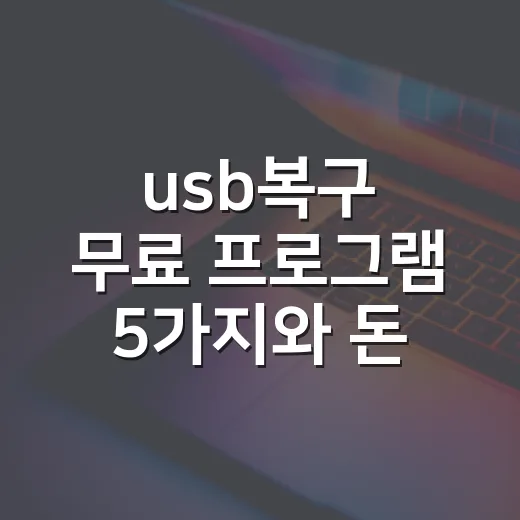 usb복구 무료 프…