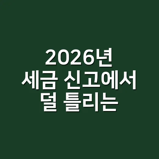 2026년 세금 신…