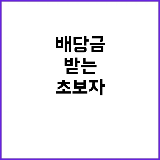 배당금 받는 방법, 초보자가 처음부터 확인할 것들 - 요약