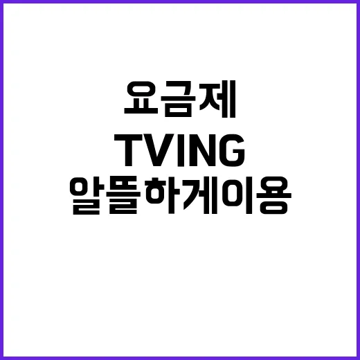 TVING 알뜰하게 이용하는 방법, 요금제부터 해지 타이밍까지 - 요약