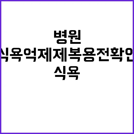식욕억제제 복용 전 확인하는 방법: 병원 가기 전에 알아둘 것들 - 요약