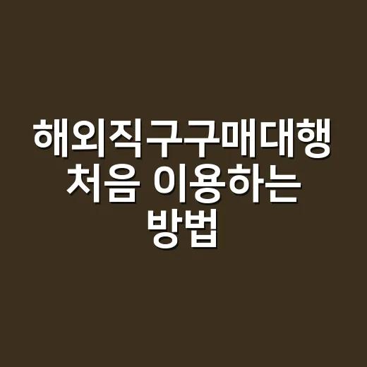해외직구구매대행 처음 이용하는 방법, 수수료와 통관까지 이렇게 보면 편해요 - 요약