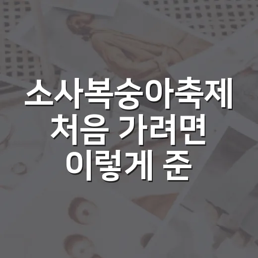 소사복숭아축제 처음 가려면 이렇게 준비하는 방법 - 요약