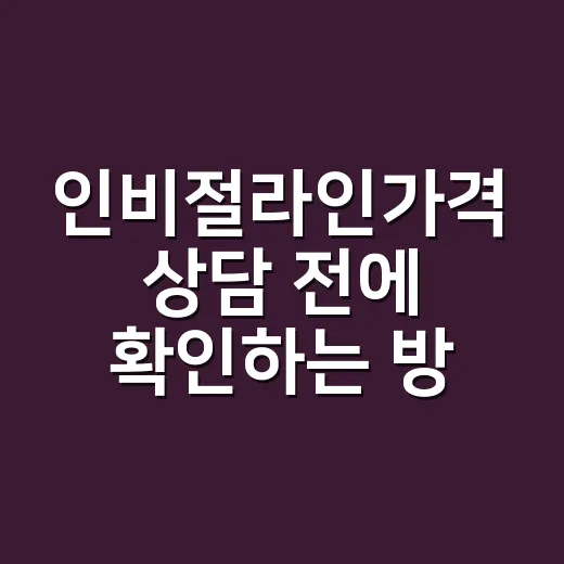 인비절라인가격 상담 전에 확인하는 방법, 초보자를 위한 비용 체크법 - 요약