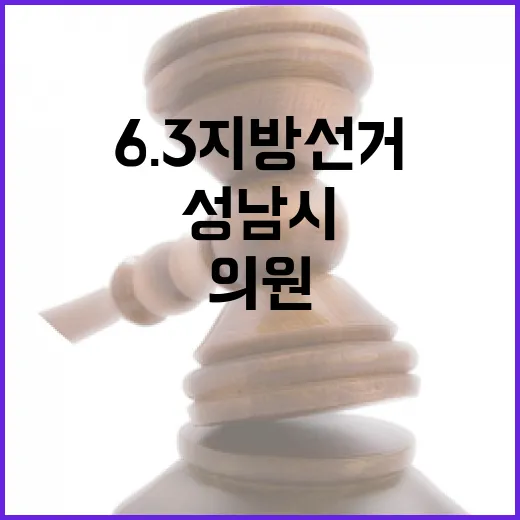 2026 6.3 지방선거 경기 성남시제4선거구 시도의원 후보 총정리｜기호·정당·경력 한눈에 (2명)