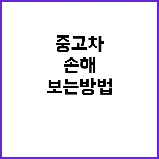 포터 중고차 고를 때 손해 덜 보는 방법 - 요약
