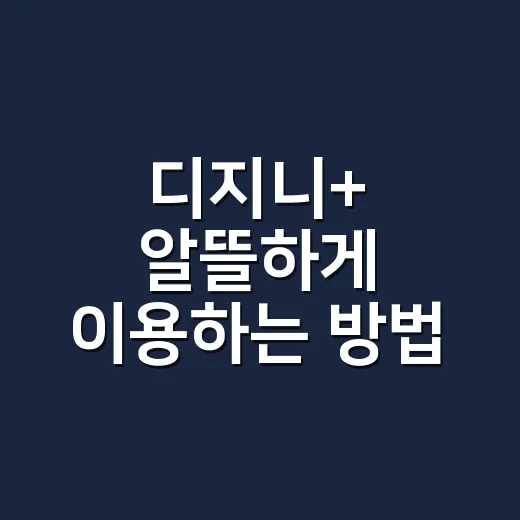 디지니+ 알뜰하게 이용하는 방법, 요금제부터 번들까지 고르는 법 - 요약