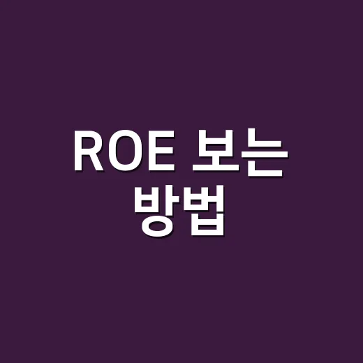 ROE 보는 방법, 초보 투자자가 숫자 하나로 회사 체력을 가늠하려면 이렇게 - 요약