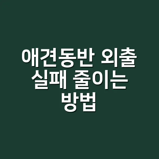 애견동반 외출 실패 줄이는 방법, 카페부터 숙소까지 이렇게 챙기면 편해요 - 요약