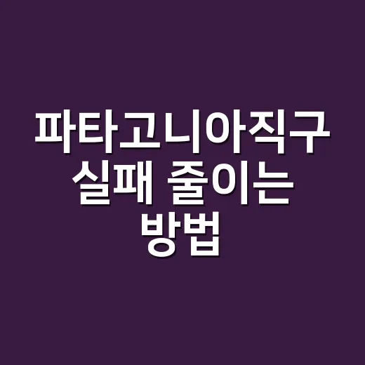 파타고니아직구 실패 줄이는 방법, 사이즈부터 관세까지 이렇게 계산하세요