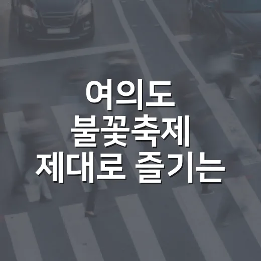 여의도 불꽃축제 제대로 즐기는 방법 - 요약