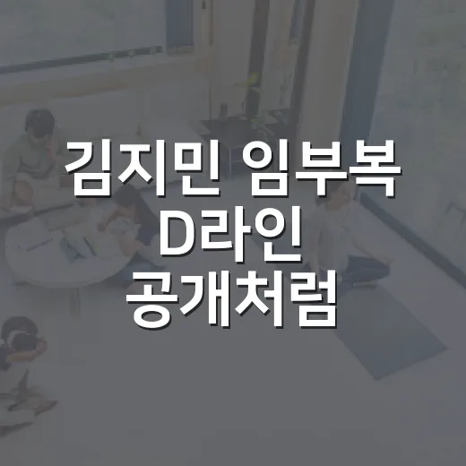 김지민 임부복 D라인 공개처럼 편하게 입는 방법 - 요약