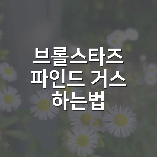 브롤스타즈 파인드 거스 하는법, 입구부터 복도까지 막힘 없이 푸는 방법 - 요약