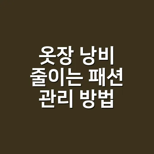 옷장 낭비 줄이는 패션 관리 방법, 매일 입을 옷 고르기 쉬워집니다 - 요약
